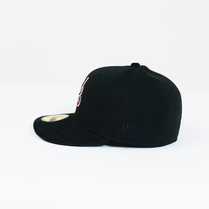 NEW ERA 59FIFTY BLACK/ CORDUROY ATLANTA BRAVES W/ 2021 WORLD SERIES SIDE PATCH