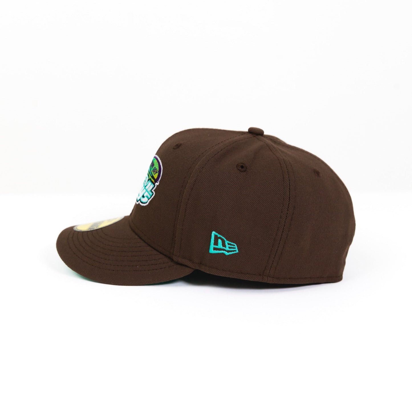 NEW ERA EXCLUSIVE 59FIFTY BROWN TAMPA BAY DEVILRAYS W/ INAUGURAL SEASON SIDE PATCH