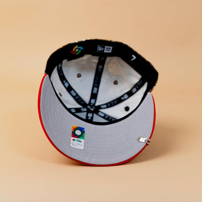 NEW ERA EXCLUSIVE 59FIFTY REALTREE/ RED MEXICO 2025 WORLD BASEBALL CLASSIC W/ MEXICO FLAG SIDE PATCH