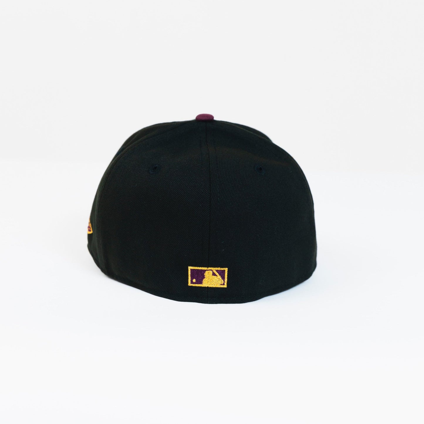 NEW ERA EXCLUSIVE 59FIFTY BLACK LOS ANGELES DODGERS "1958 MLB SCRIPT" W/ 40TH ANNIVERSARY SIDE PATCH
