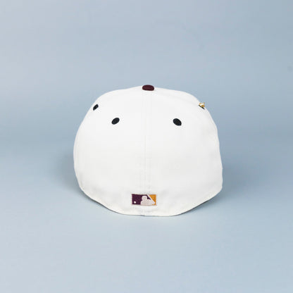 NEW ERA EXCLUSIVE 59FIFTY CHROME/ CORDUROY PHILADELPHIA PHILLIES SCRIPT W/ 1996 ALL STAR GAME PATCH