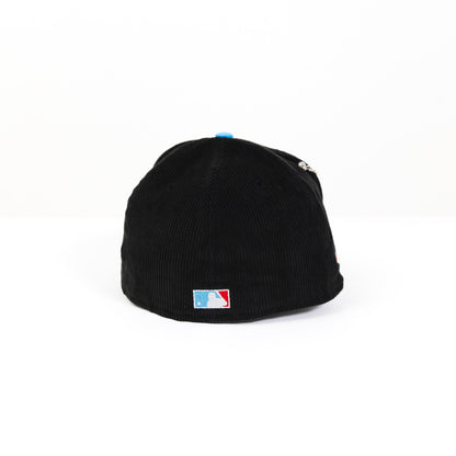 NEW ERA 59FIFTY CORDUROY/ ICY BLUE LOS ANGELES DODGERS W/ 60TH ANNIVERSARY SIDE PATCH