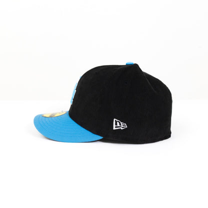 NEW ERA 59FIFTY CORDUROY/ ICY BLUE LOS ANGELES DODGERS W/ 60TH ANNIVERSARY SIDE PATCH