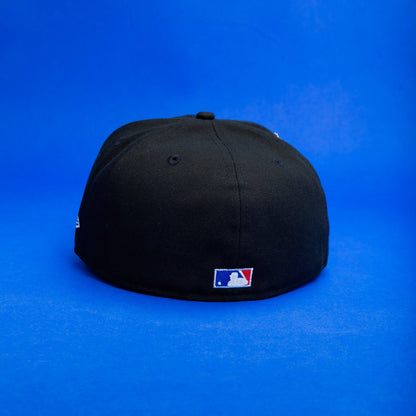 NEW ERA EXCLUSIVE 59FIFTY BLACK SAN DIEGO PADRES W/ 40TH ANNIVERSARY SIDE PATCH