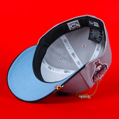 NEW ERA EXCLUSIVE 59FIFTY GREY/ BLACK ARIZONA DIAMONDBACKS W/ 1998 INAUGURAL SEASON SIDE PATCH