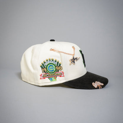 NEW ERA EXCLUSIVE 59FIFTY CHROME/ CORDUROY LOS ANGELES DODGERS W/ 1990 ALL STAR GAME SIDE PATCH