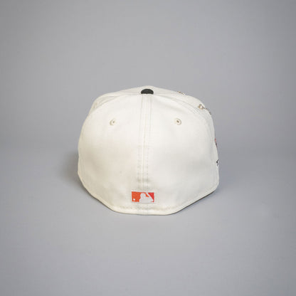 NEW ERA EXCLUSIVE 59FIFTY CHROME/ CORDUROY LOS ANGELES DODGERS W/ 50TH ANNIVERSARY SIDE PATCH