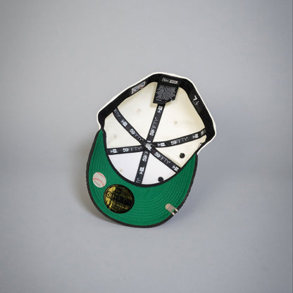 NEW ERA EXCLUSIVE 59FIFTY CHROME/ CORDUROY LOS ANGELES DODGERS W/ 50TH ANNIVERSARY SIDE PATCH