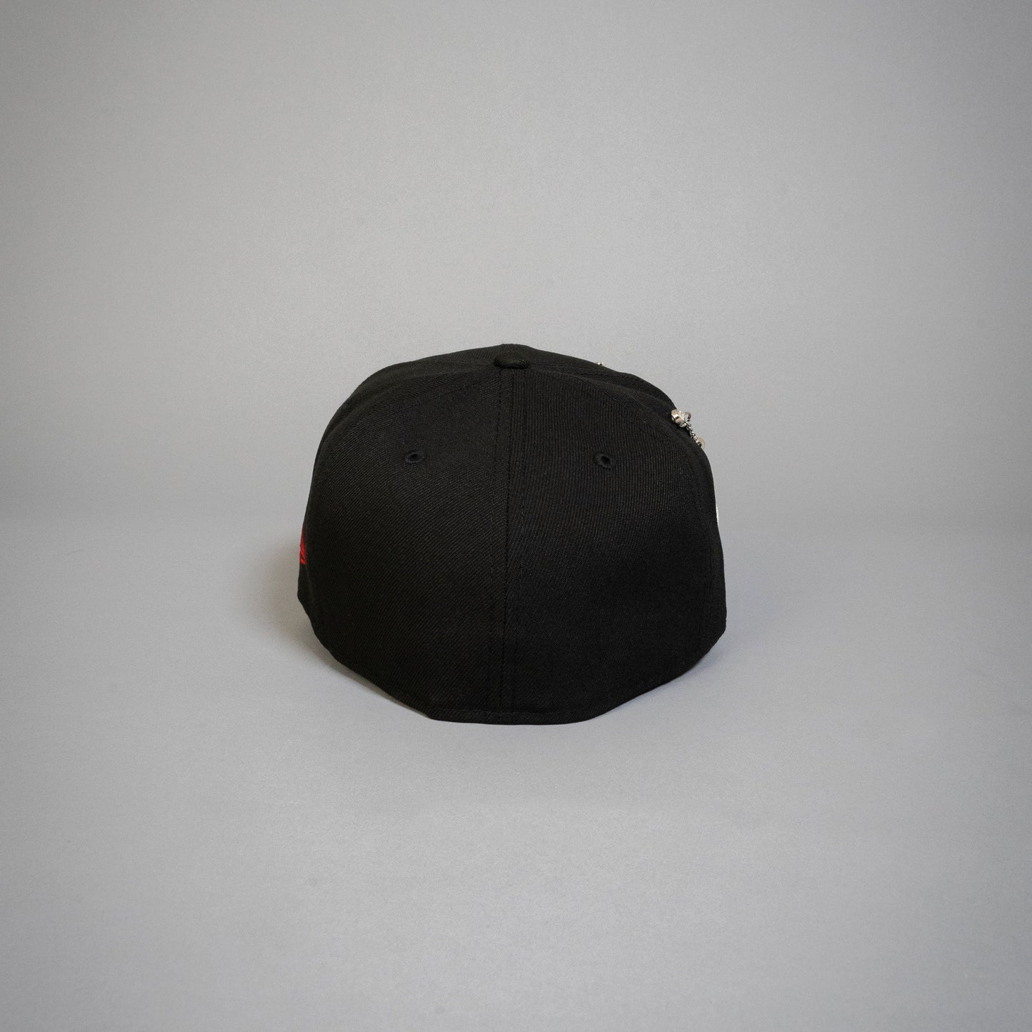 NEW ERA EXCLUSIVE 59FIFTY BLACK LOS ANGELES CLIPPERS SCRIPT W/ NBA LOGO SIDE PATCH