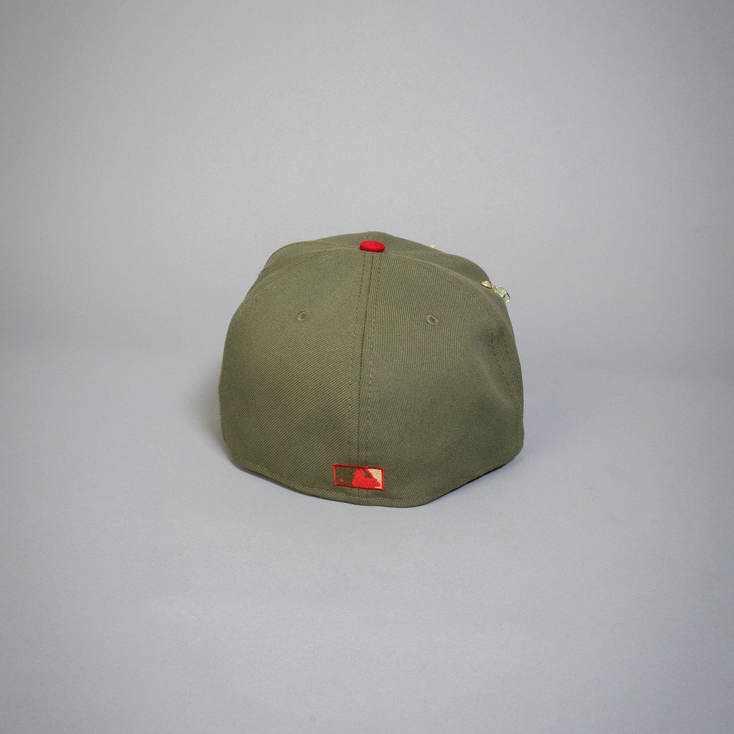 NEW ERA EXCLUSIVE 59FIFTY OLIVE GREEN/ CORDUROY LOS ANGELES DODGERS W/ 40TH ANNIVERSARY SIDE PATCH
