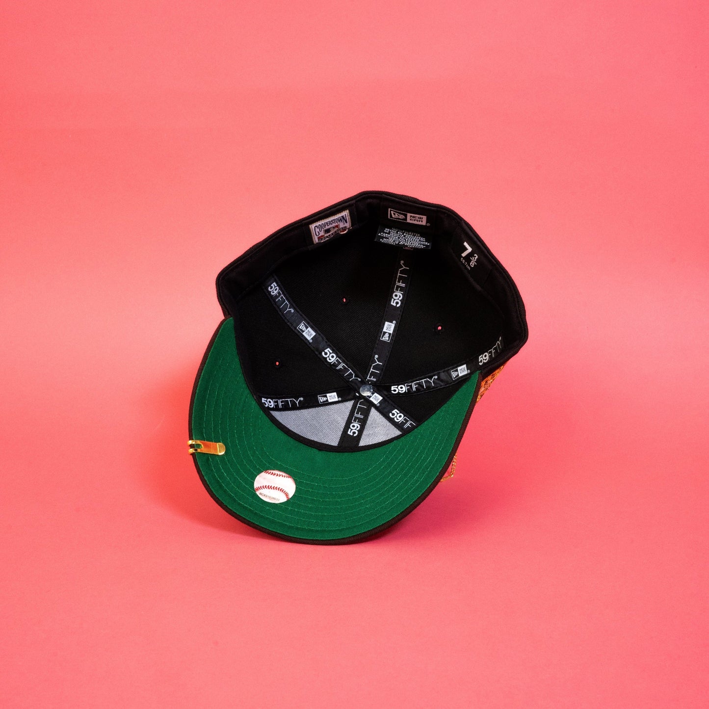 NEW ERA EXCLUSIVE 59FIFTY BLACK/ BROWN OAKLAND ATHLETICS W/ RICKEY HENDERSON SIDE PATCH
