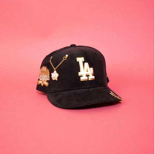 NEW ERA EXCLUSIVE 59FIFTY CORDUROY LOS ANGELES DODGERS W/ 100TH ANNIVERSARY SIDE PATCH
