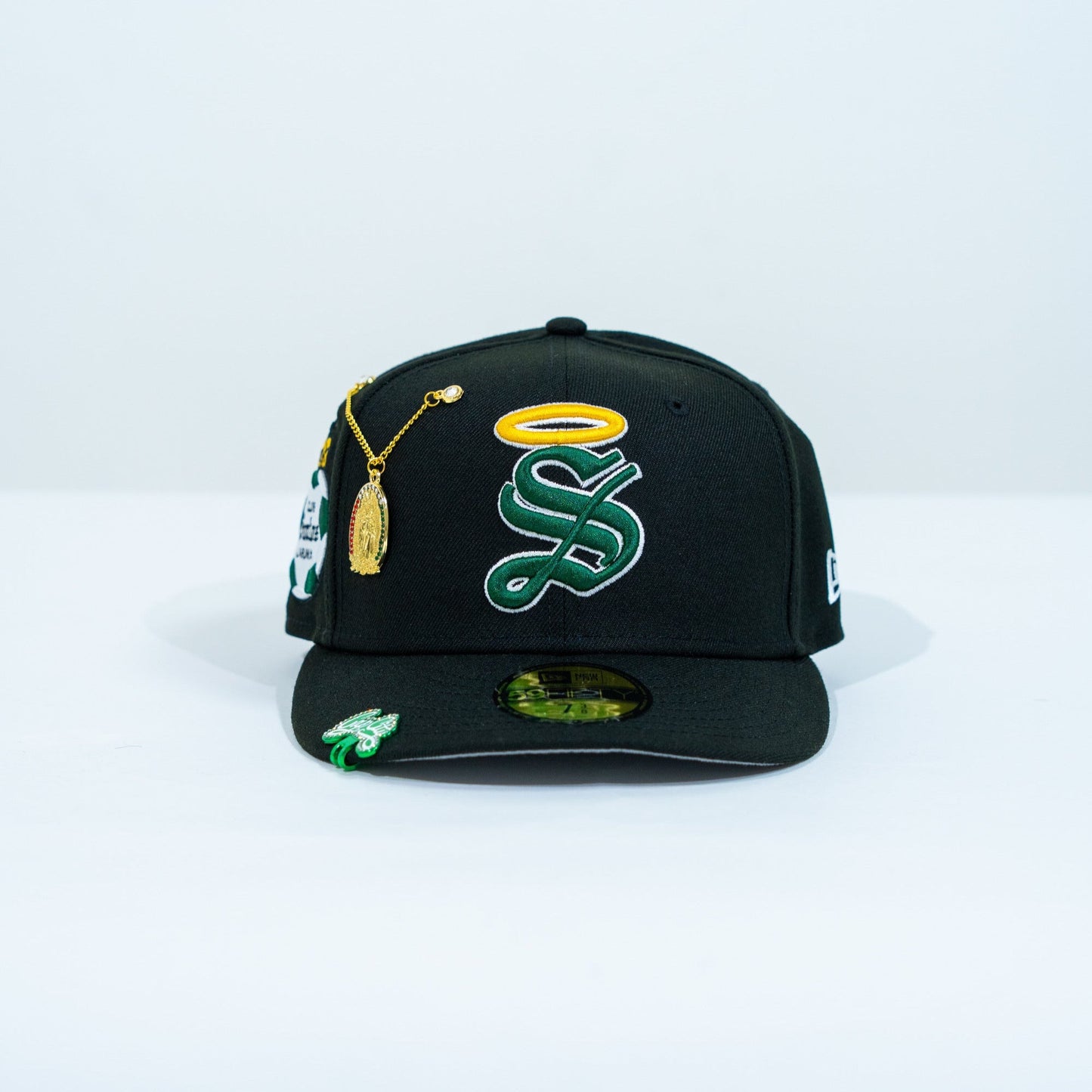 NEW ERA EXCLUSIVE 59FIFTY BLACK "SANTOS LAGUNA" W/ CLUB SANTOS LAGUNA SIDE PATCH