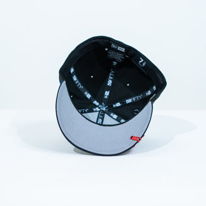 NEW ERA EXCLUSIVE 59FIFTY BLACK/ NAVY "CHIVAS DE GUADALAJARA" W/ CHIVO SIDE PATCH