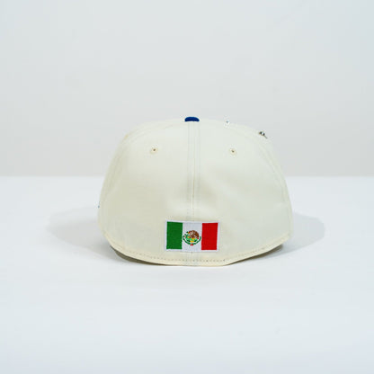 NEW ERA EXCLUSIVE 59FIFTY CHROME/ BLUE "CHIVAS DE GUADALAJARA" W/ 115TH ANNIVERSARY SIDE PATCH