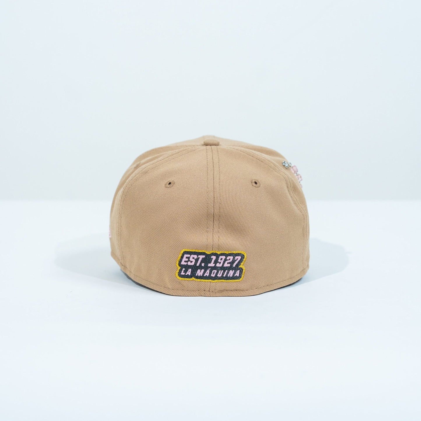 NEW ERA EXCLUSIVE 59FIFTY LIGHT KHAKI "CLUB CRUZ AZUL" W/ MEXICO FLAG SIDE PATCH