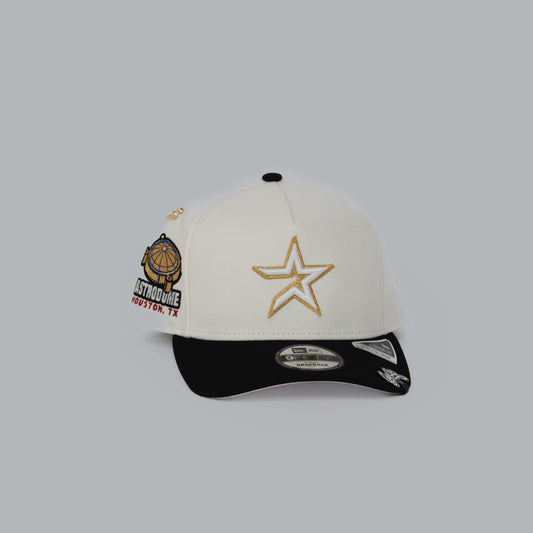 NEW ERA EXCLUSIVE 9FIFTY A-FRAME CHROME/ BLACK HOUSTON ASTROS W/ ASTRODOME SIDE PATCH