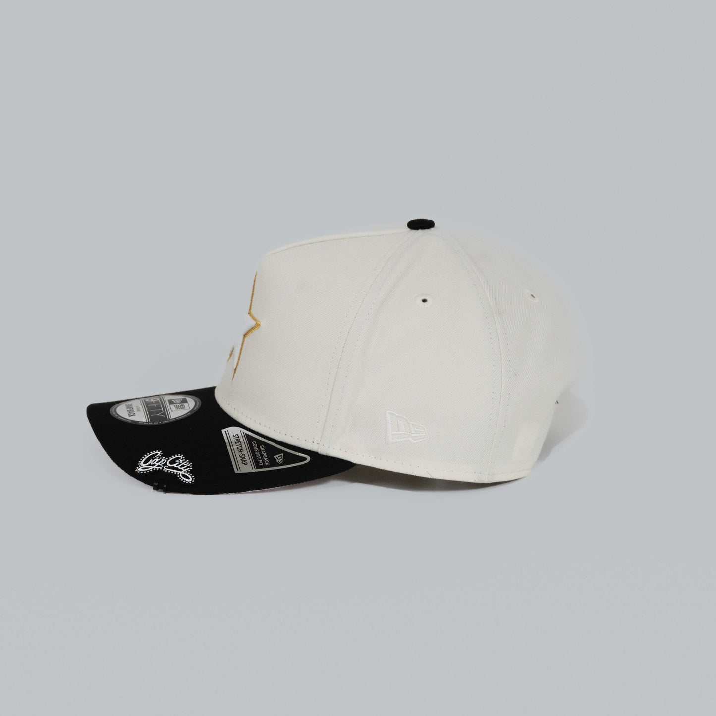 NEW ERA EXCLUSIVE 9FIFTY A-FRAME CHROME/ BLACK HOUSTON ASTROS W/ ASTRODOME SIDE PATCH