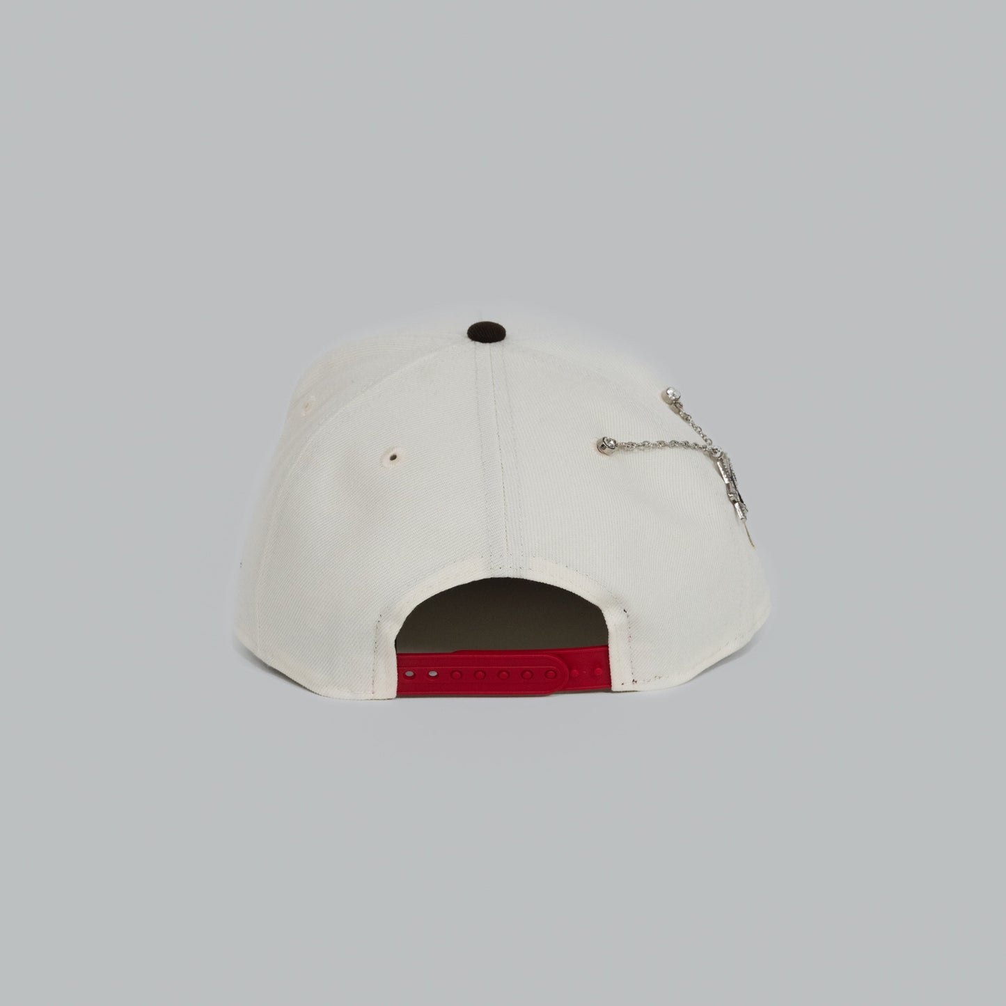 NEW ERA EXCLUSIVE 9FIFTY A-FRAME CHROME/ WALNUT LOS ANGELES DODGERS W/ 2024 WORLD SRIES CHAMPIONS SIDE PATCH