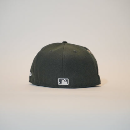 NEW ERA EXCLUSIVE 59FIFTY BLACK ANAHEIM ANGELS W/ ALL STAR GAME SIDE PATCH