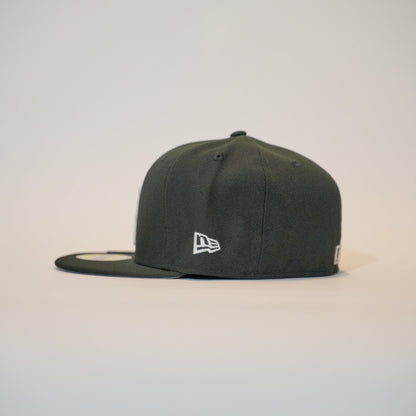 NEW ERA EXCLUSIVE 59FIFTY BLACK ANAHEIM ANGELS W/ ALL STAR GAME SIDE PATCH