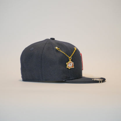 NEW ERA EXCLUSIVE 59FIFTY NAVY BOSTON RED SOX W/ 2004 WORLD SERIES SIDE PATCH
