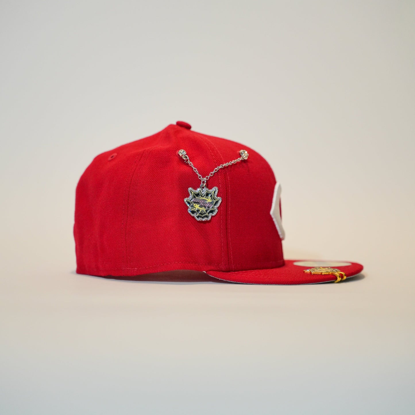 NEW ERA EXCLUSIVE 59FIFTY RED CINCINNATI REDS W/ 1990 WORLD SERIES SIDE PATCH