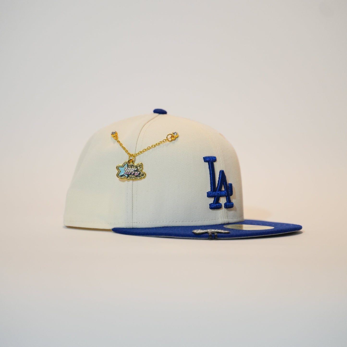 NEW ERA EXCLUSIVE 59FIFTY CHROME/BLUE LOS ANGELES DODGERS TWO TONE