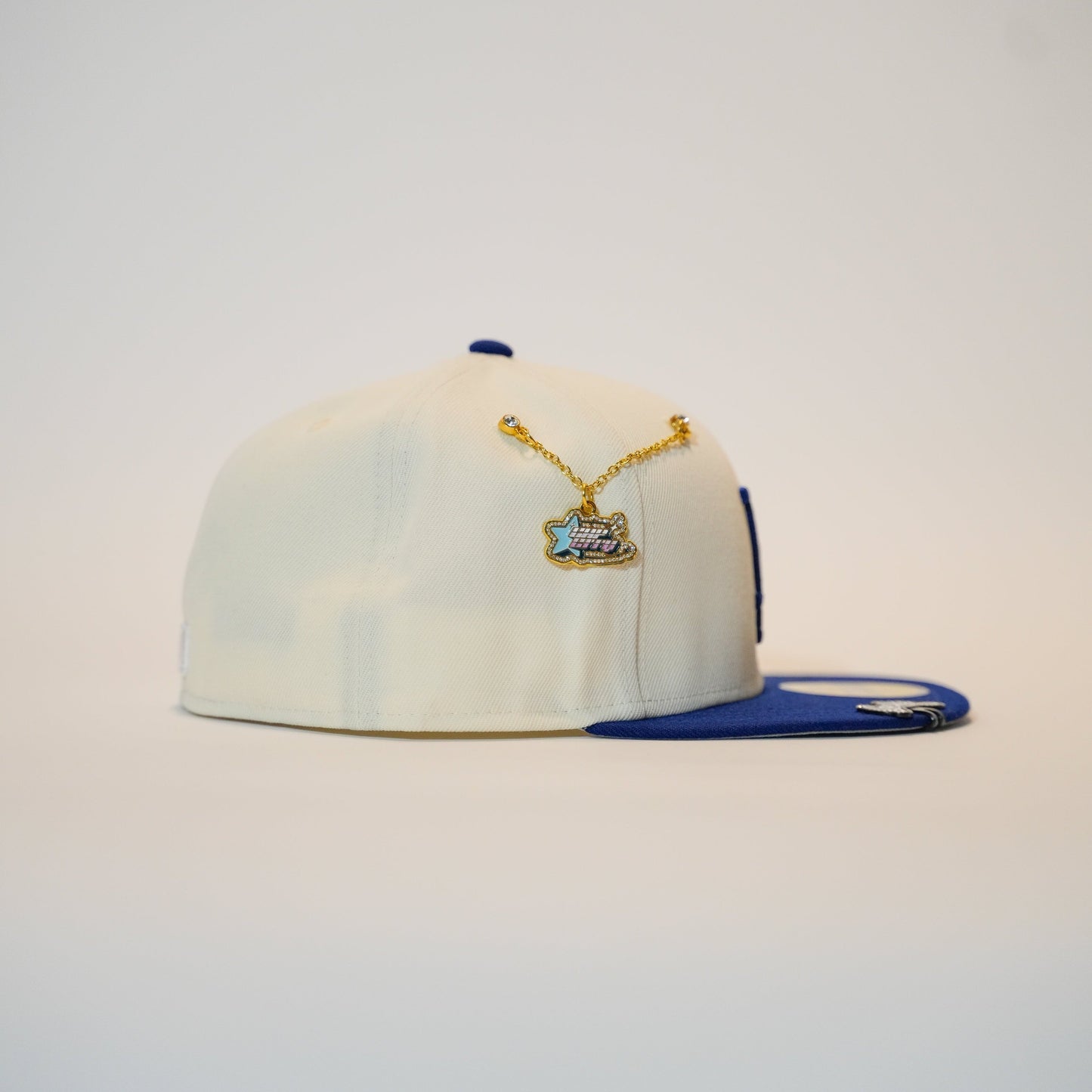 NEW ERA EXCLUSIVE 59FIFTY CHROME/BLUE LOS ANGELES DODGERS TWO TONE