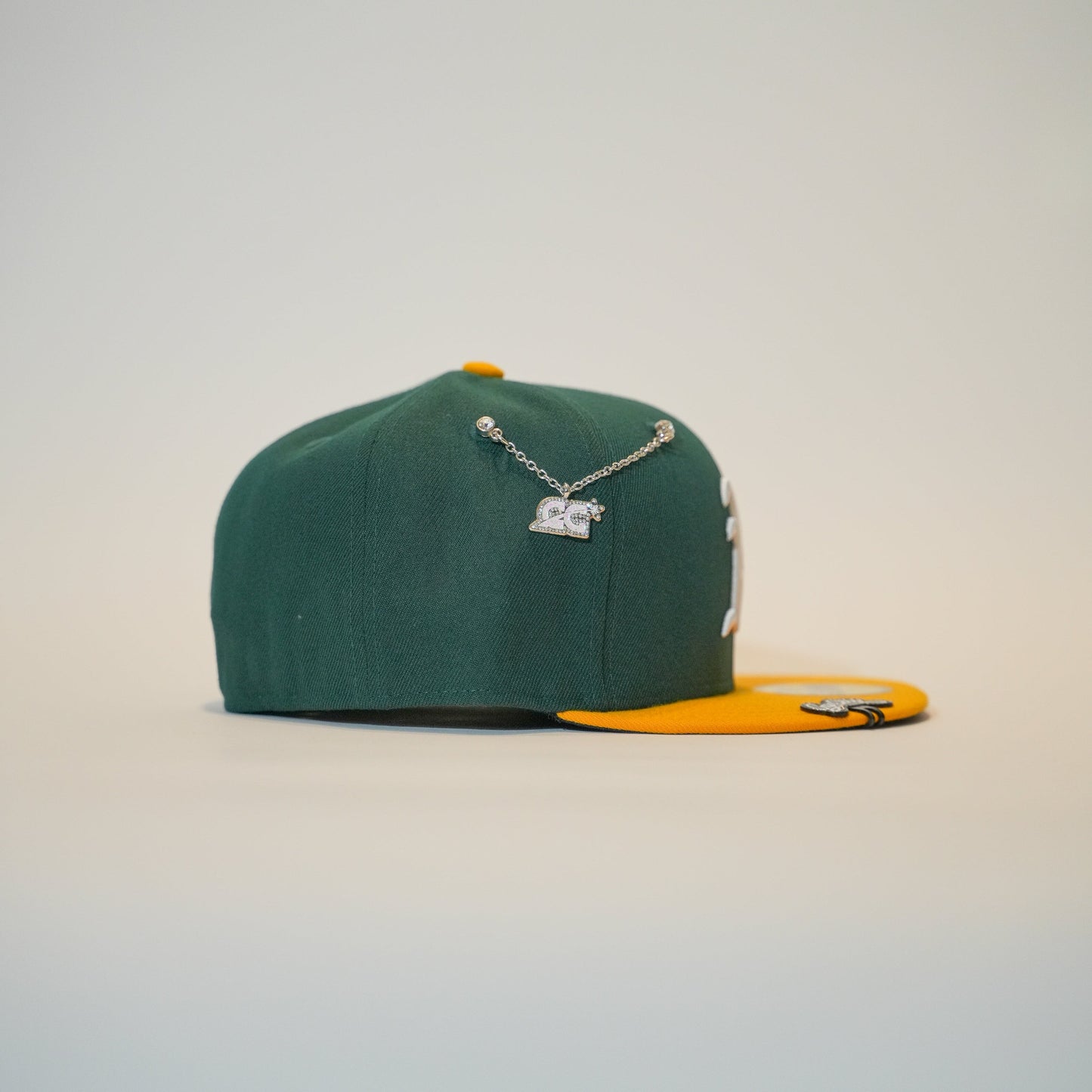 NEW ERA EXCLUSIVE 59FIFTY FOREST GREEN/ YELLOW OAKLAND ATHLETICS TWO TONE
