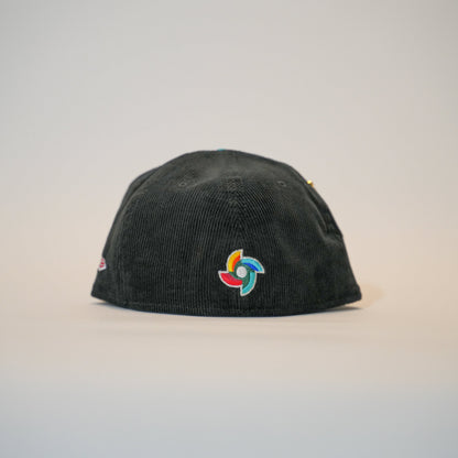 NEW ERA EXCLUSIVE 59FIFTY CORDUROY/ SATIN 2025 WBC MEXICO W/ MEXICO FLAG SIDE PATCH