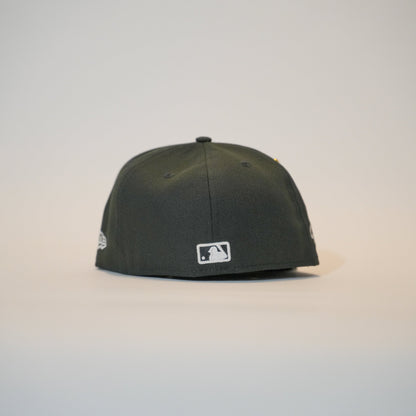 NEW ERA EXCLUSIVE 59FIFTY BLACK OAKLAND ATHLETICS W/ 1989 WORLD SERIES SIDE PATCH