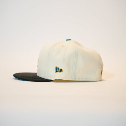NEW ERA 59FIFTY CHROME/CORDUROY LOS ANGELES DODGERS W/ 75TH WORLD SERIES SIDE PATCH