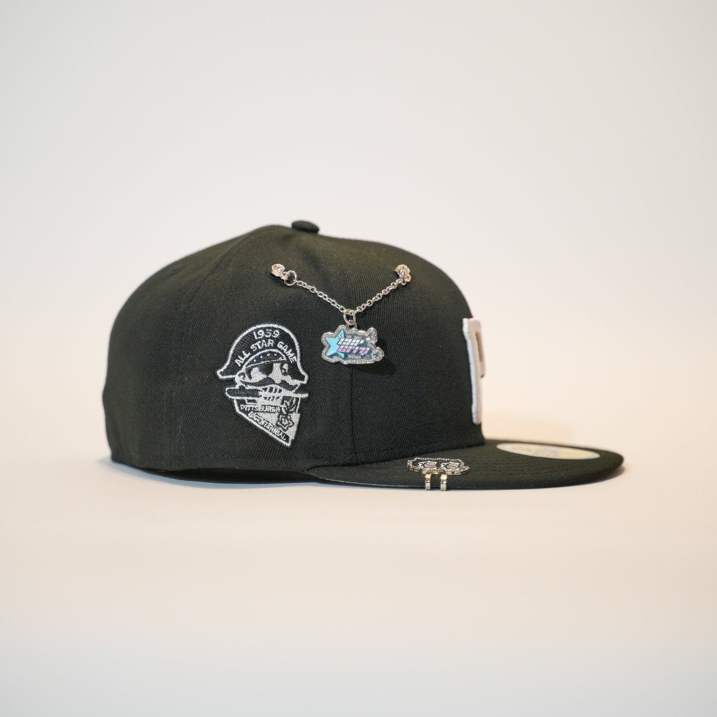 NEW ERA EXCLUSIVE 59FIFTY BLACK PITTSBURGH PIRATES W/ 1959 ALL STAR GAME SIDE PATCH