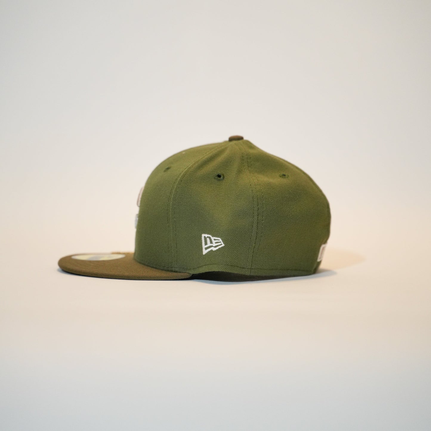 NEW ERA EXCLUSIVE 59FIFTY OLIVE/ BROWN CINCINNATI REDS TWO TONE
