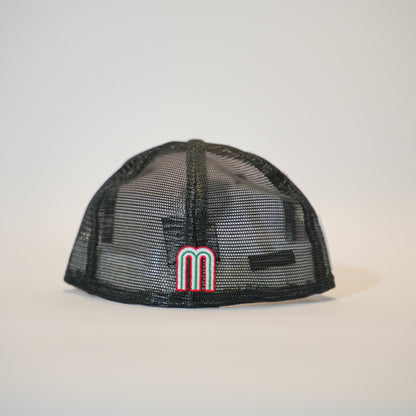 NEW ERA EXCLUSIVE 59FIFTY PEARL WHITE MEXICO "EL GALLO" MESHBACK W/ MEXICO FLAG SIDE PATCH