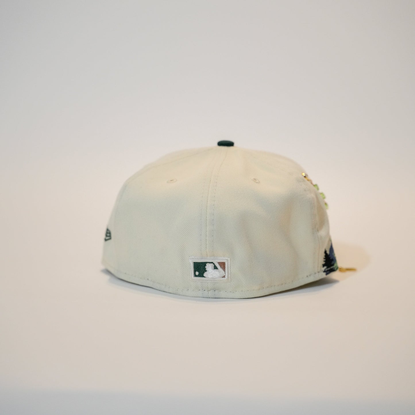 NEW ERA EXCLUSIVE 59FIFTY CHROME/FOREST GREEN FLORIDA MARLINS W/ PINE TREES