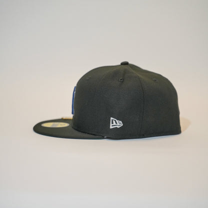 NEW ERA EXCLUSIVE 59FIFTY BLACK NEW YORK YANKEES W/ 100TH ANNIVERSARY SIDE PATCH