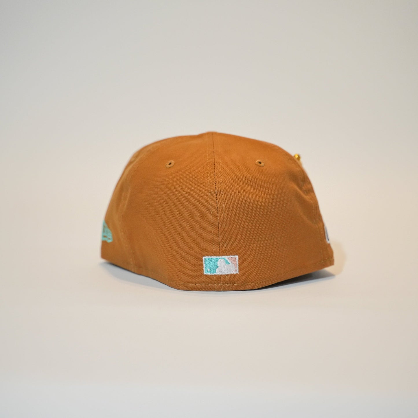 NEW ERA EXCLUSIVE 59FIFTY TAN TAMPA DEVILRAYS W/ 1998 INAUGURAL SEASON SIDE PATCH