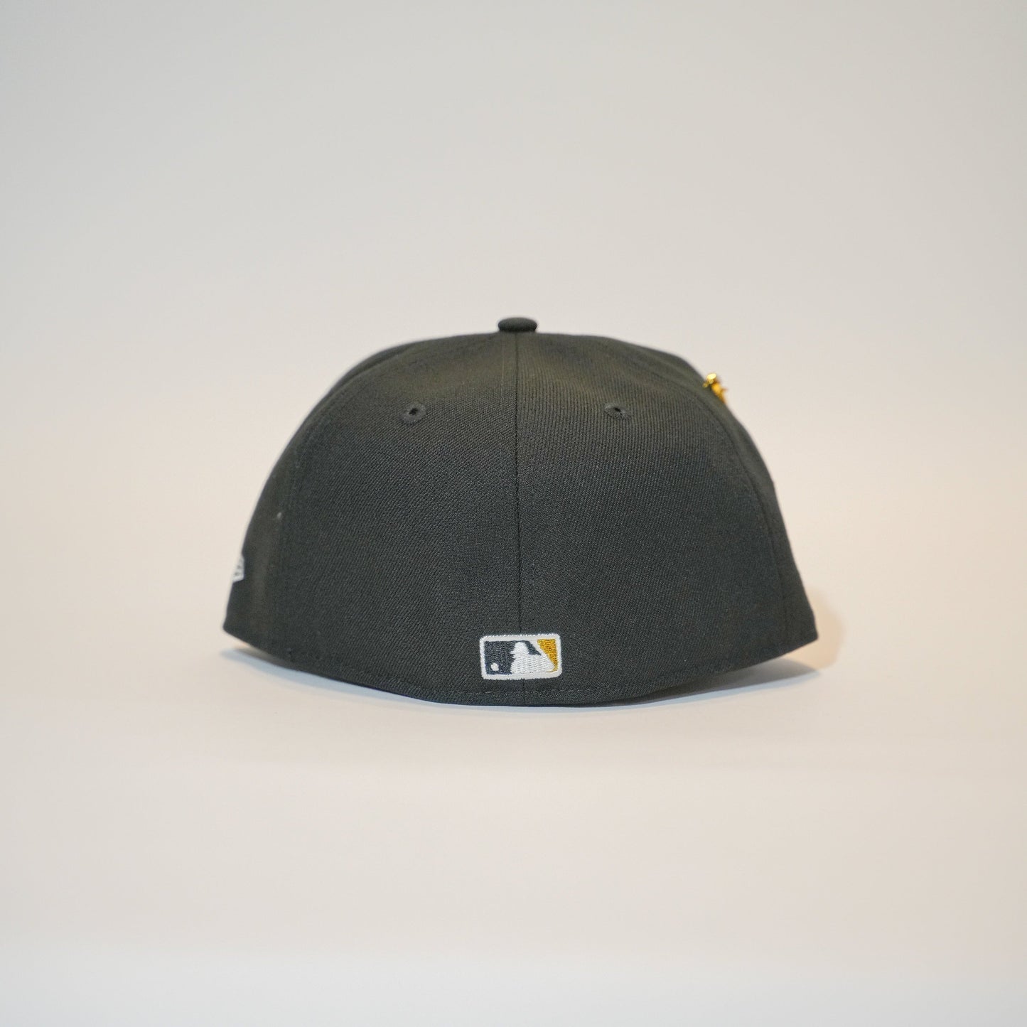 NEW ERA EXCLUSIVE 59FIFTY BLACK OAKLAND ATHLETICS W/ 50TH ANNIVERSARY SIDE PATCH
