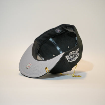NEW ERA EXCLUSIVE 59FIFTY BLACK CHICAGO CUBS W/ 1990 ALL STAR GAME SIDE PATCH