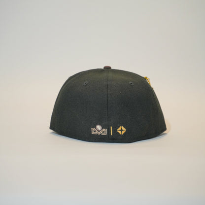 NEW ERA EXCLUSIVE 59FIFTY BLACK/ BROWN CHARROS DE JALISCO TWO TONE