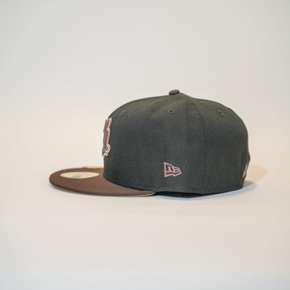 NEW ERA EXCLUSIVE 59FIFTY BLACK/ BROWN CHARROS DE JALISCO TWO TONE