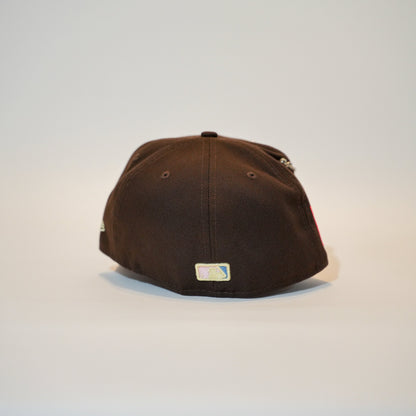 NEW ERA EXCLUSIVE 59FIFTY DARK BROWN LOS ANGELES DODGERS W/ 2020 WORLD SERIES SIDE PATCH