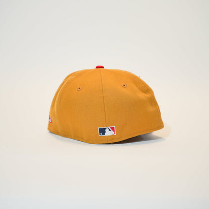NEW ERA EXCLUSIVE 59FIFTY BRONZE/NAVY LOS ANGELES DODGERS W/ JACKIE ROBINSON SIDE PATCH