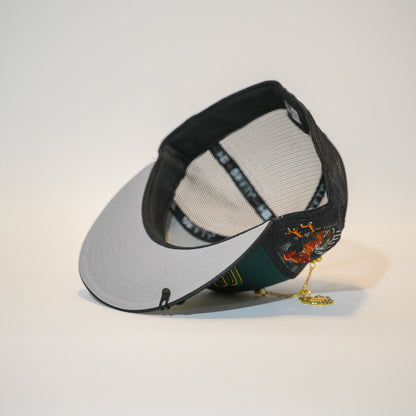 NEW ERA EXCLUSIVE 59FIFTY BROWN MEXICO "EL GALLO" W/ MEXICO FLAG SIDE PATCH