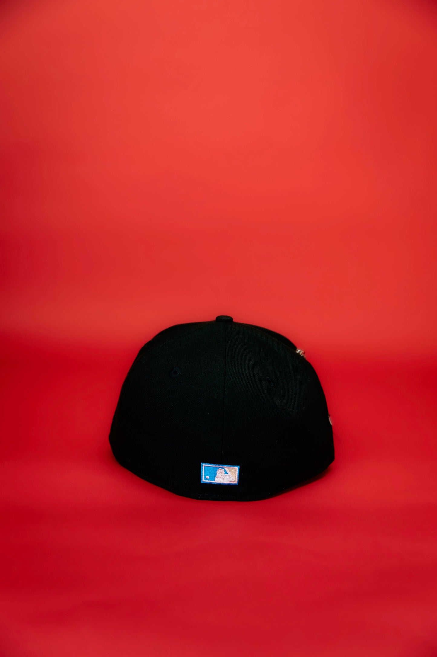 NEW ERA 59FIFTY BLACK LOS ANGELES DODGERS SCRIPT W/ 40TH ANNIVERSARY SIDE PATCH
