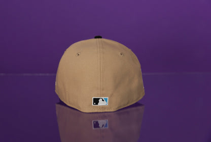 NEW ERA EXCLUSIVE 59FIFTY CAMEL BROWN/CORDUROY LOS ANGELES DODGERS W/ JACKIE ROBINSON SIDE PATCH