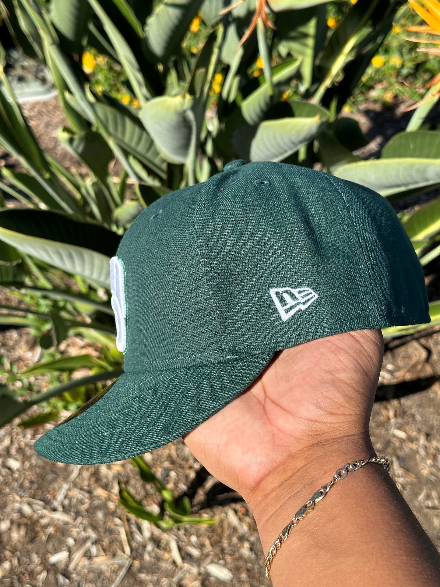 NEW ERA EXCLUSIVE NEW ERA 59FIFTY DARK GREEN MILWAUKEE BREWERS
