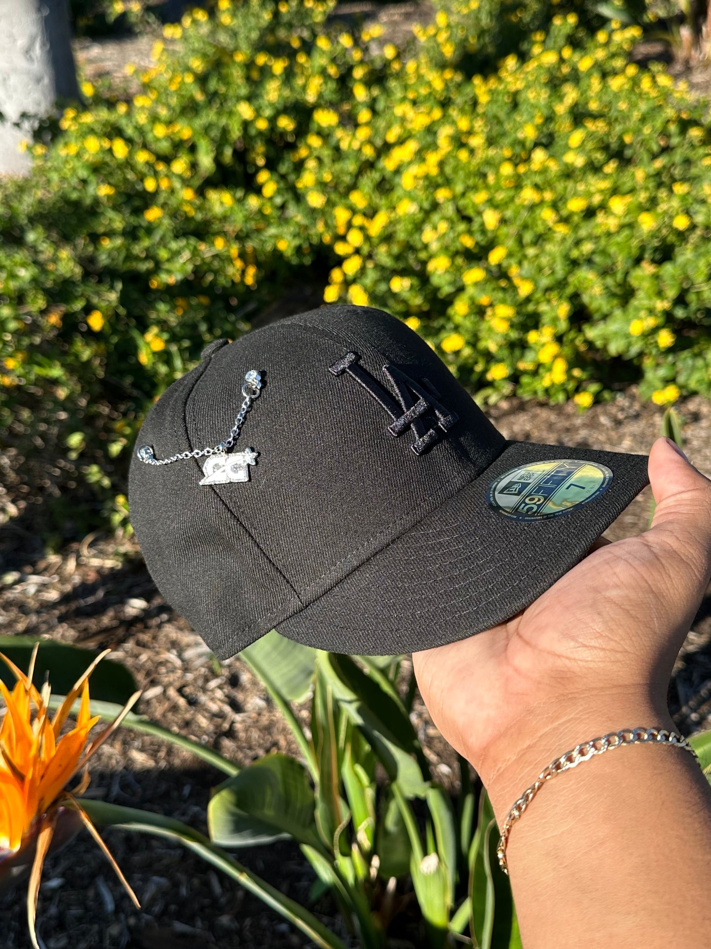 NEW ERA EXCLUSIVE 59FIFTY BLACKED OUT LOS ANGELES DODGERS
